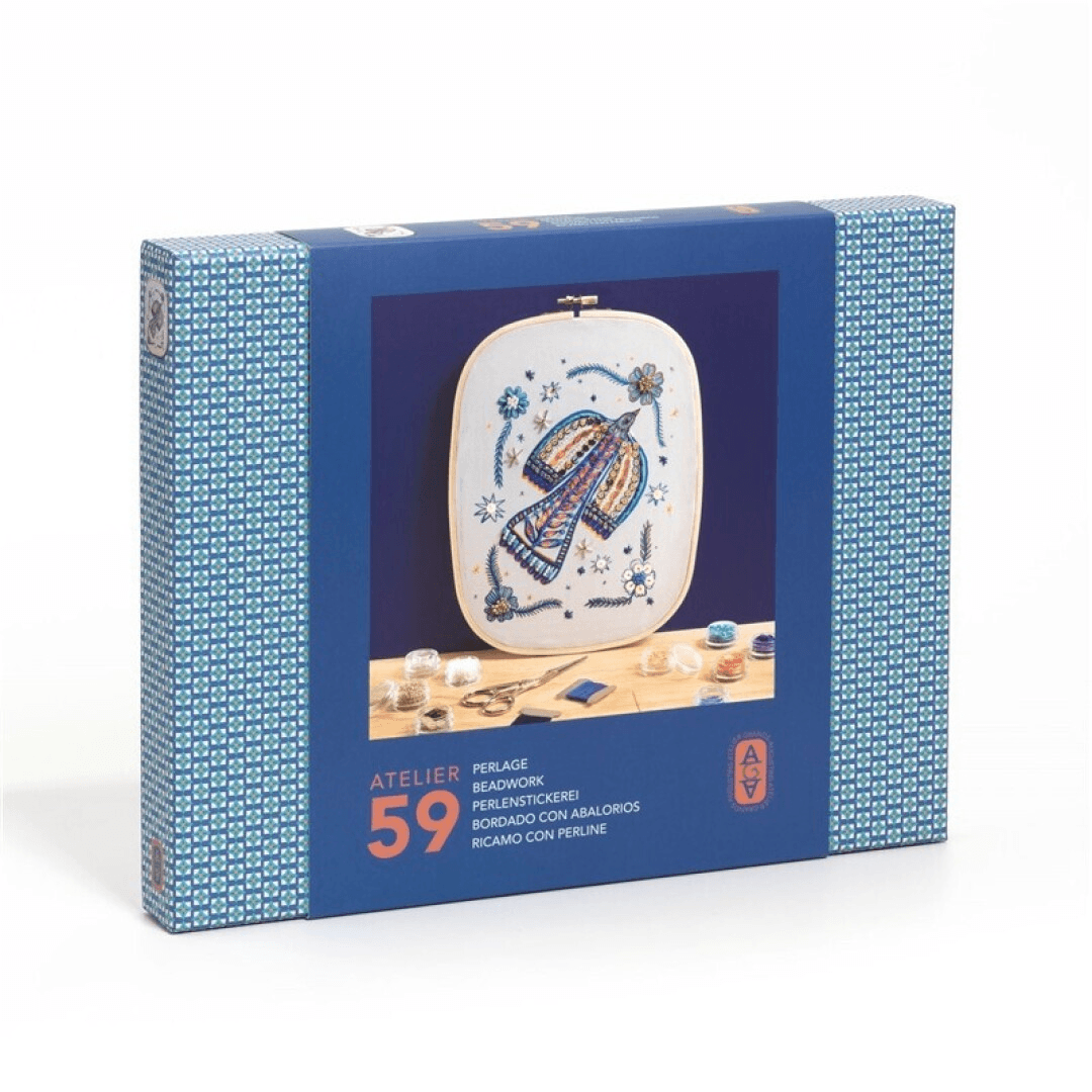 Bordado con abalorios atelier 59 djeco