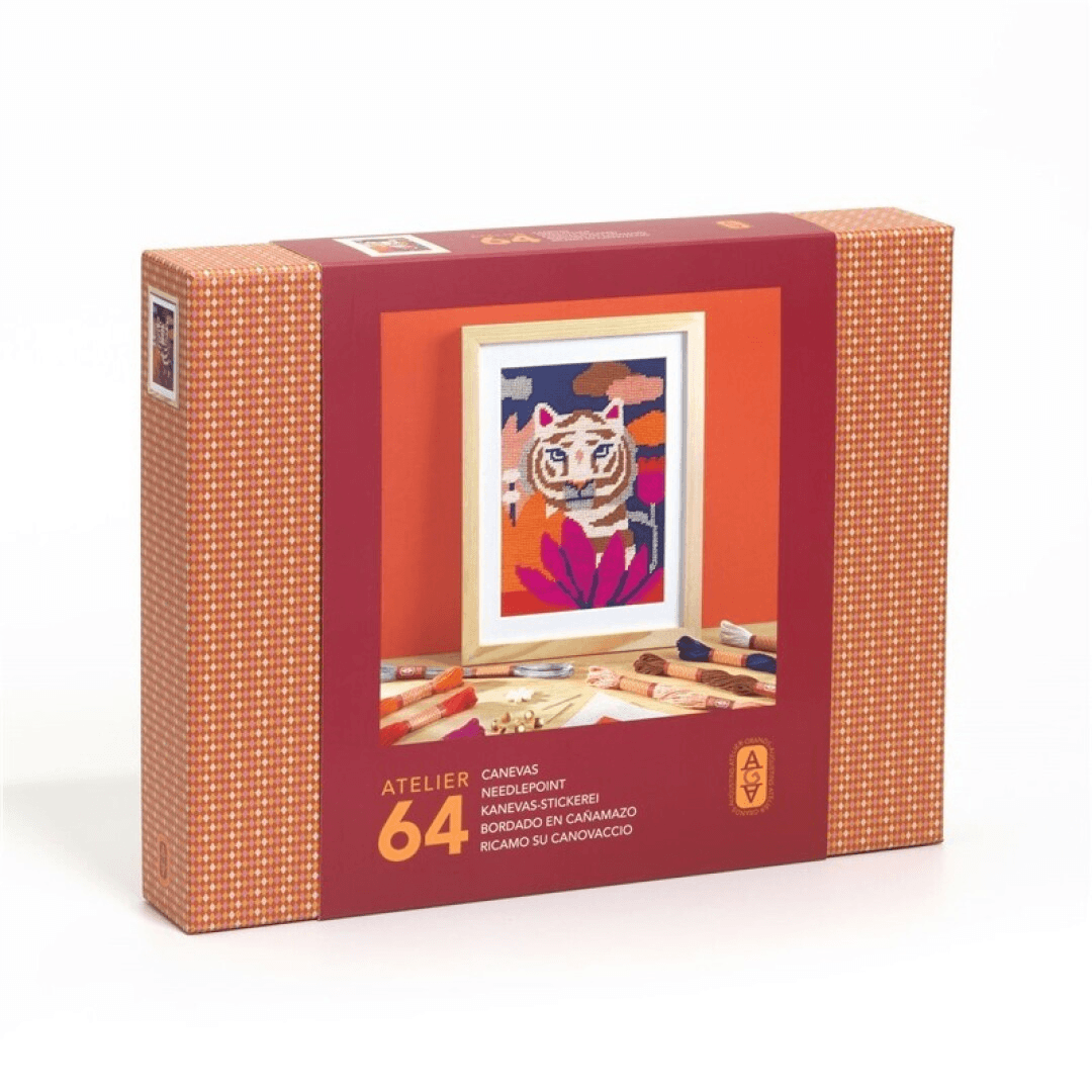 Bordado de tigre atelier 64 djeco