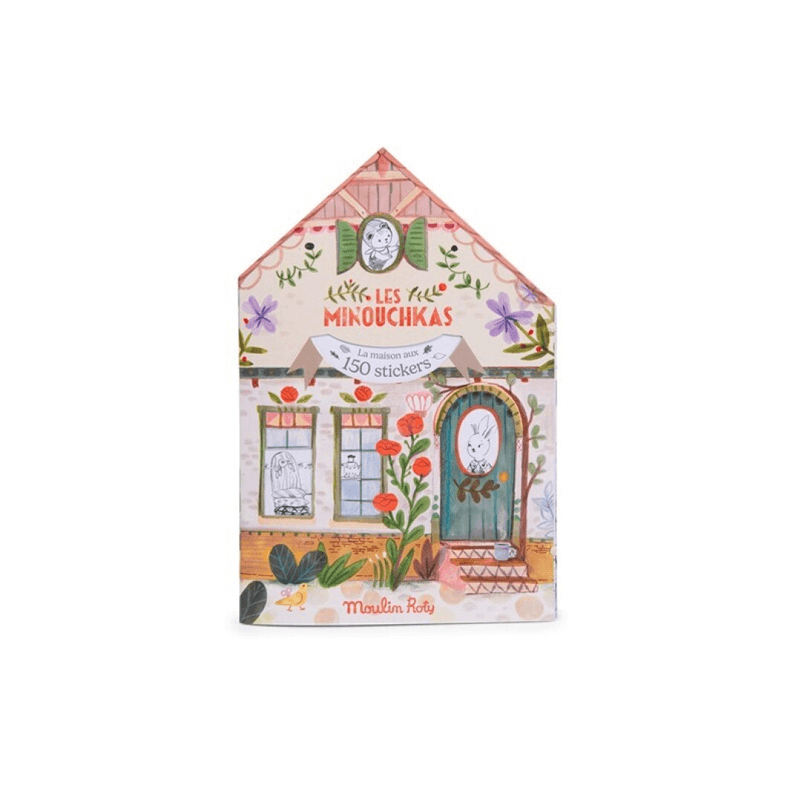 Cuaderno colorear y pegatinas Minouchkas