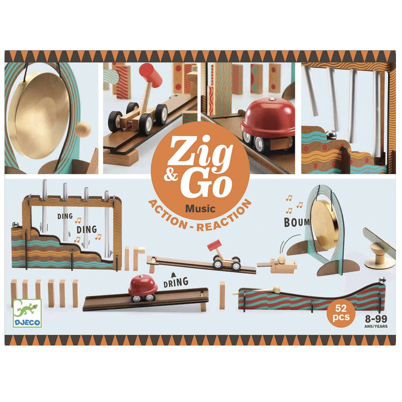 Juego de Construcción Zig and Go Music 52 piezas Djeco