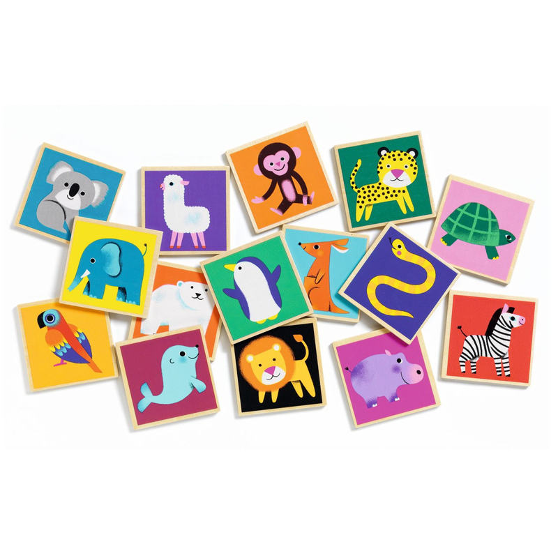 Juego educativo Memoria de madera Djeco