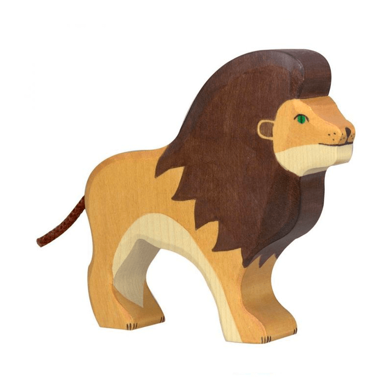 León de madera Holztiger