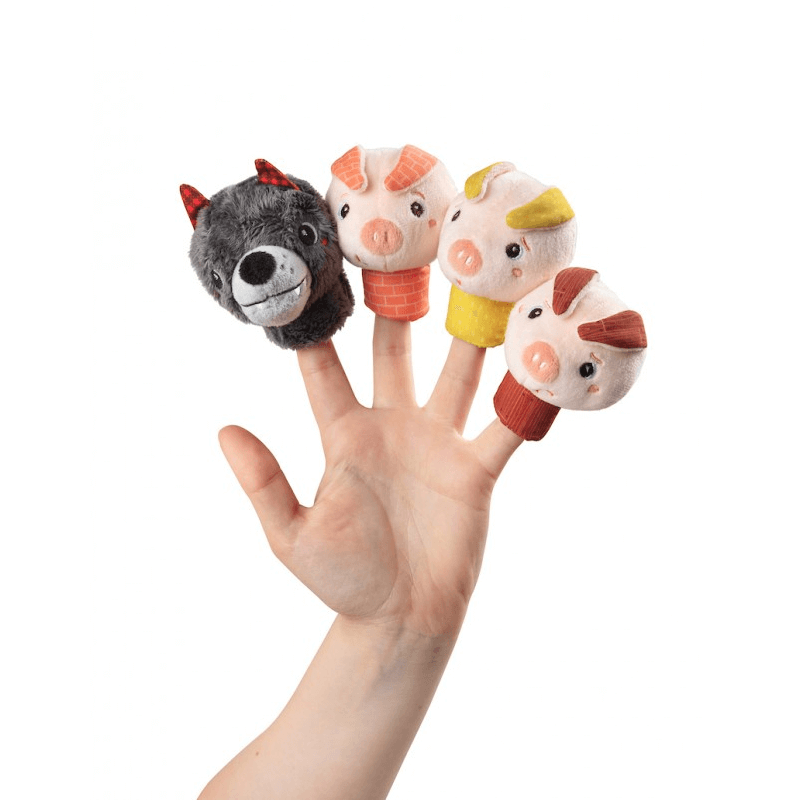Marionetas de Dedo cuento Los Tres Cerditos Lilliputiens