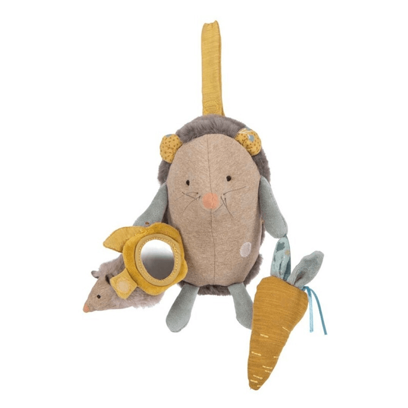 Peluche erizo de actividades Trois Patits Lapins Moulin Roty