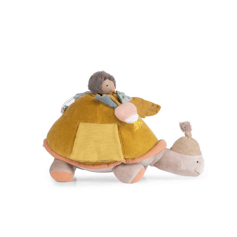 Peluche Tortuga de actividades Moulin Roty Trois Petits Lapins