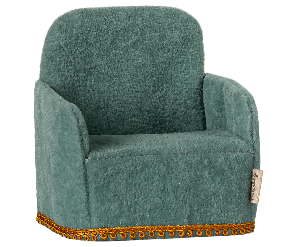 Sillón verde menta para ratones Maileg