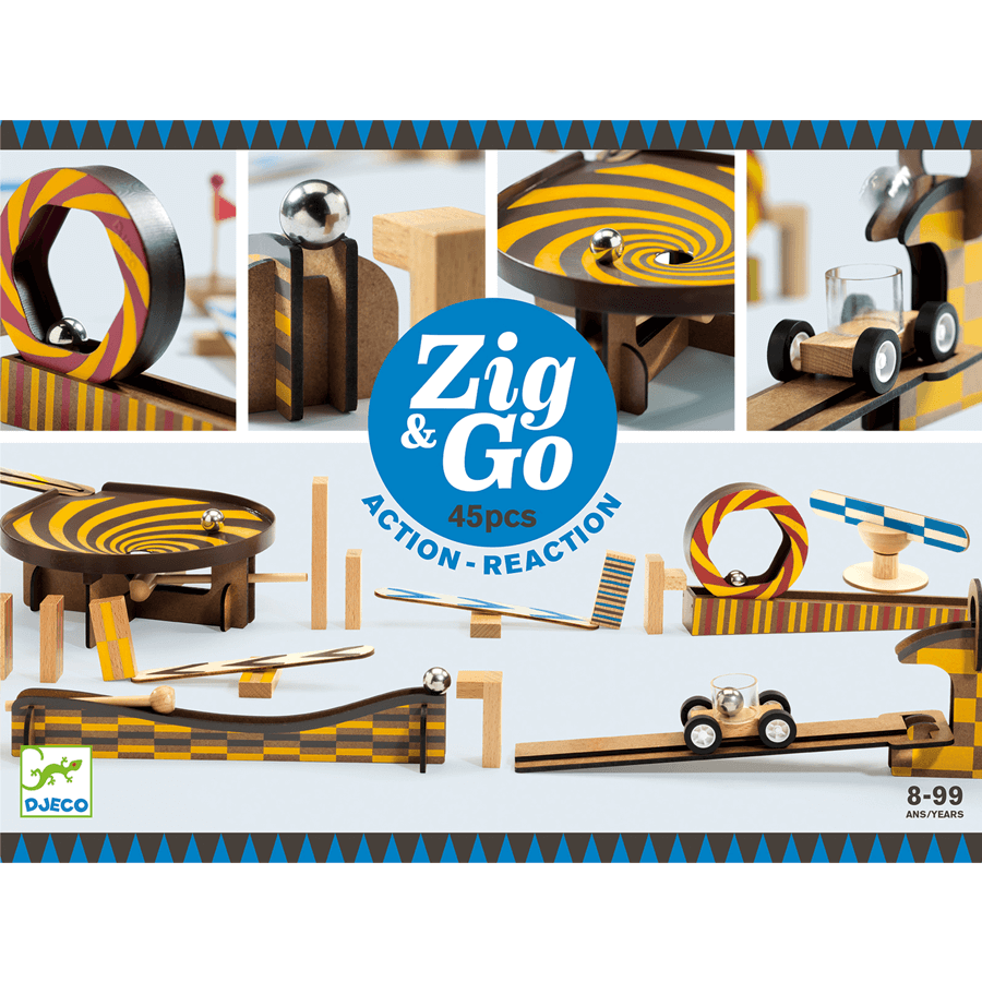 Zig and Go Wroom 45 piezas Djeco