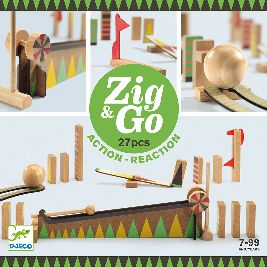 Zig and Go Curve 27 piezas Djeco