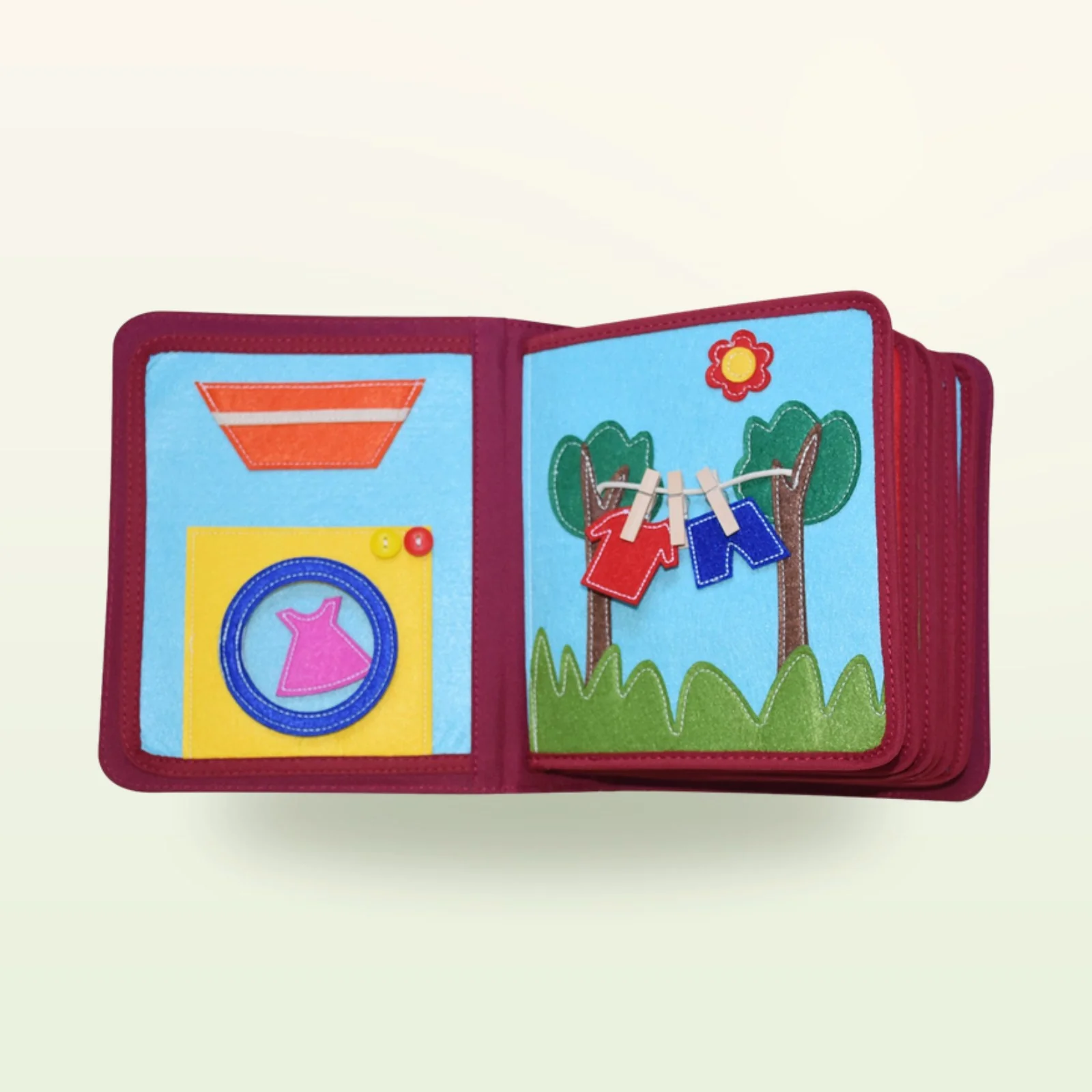 Libro montessori de habilidades para el día a día azul - Imagen 3
