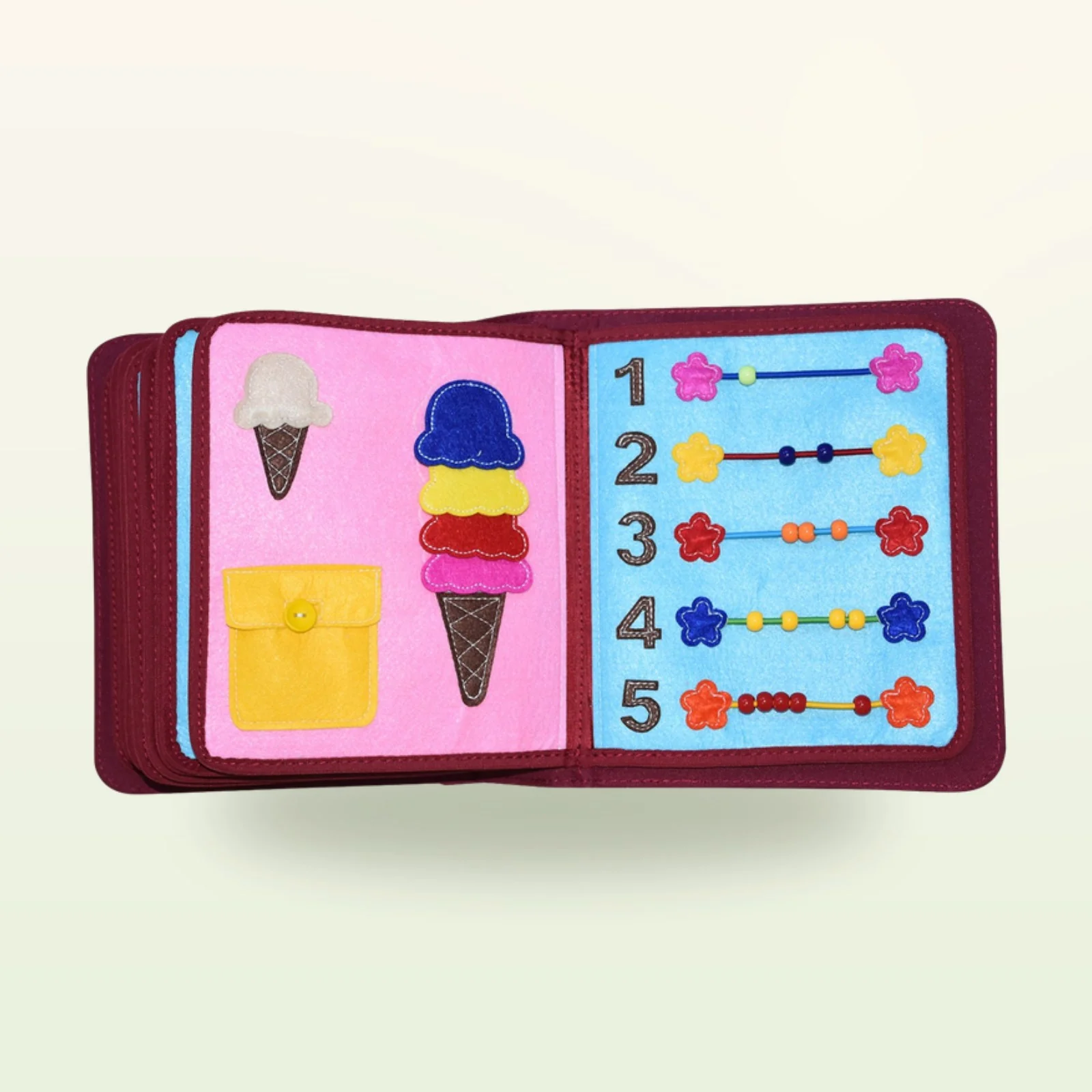 Libro montessori de habilidades para el día a día rojo - Imagen 3